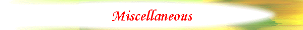 Miscellaneous